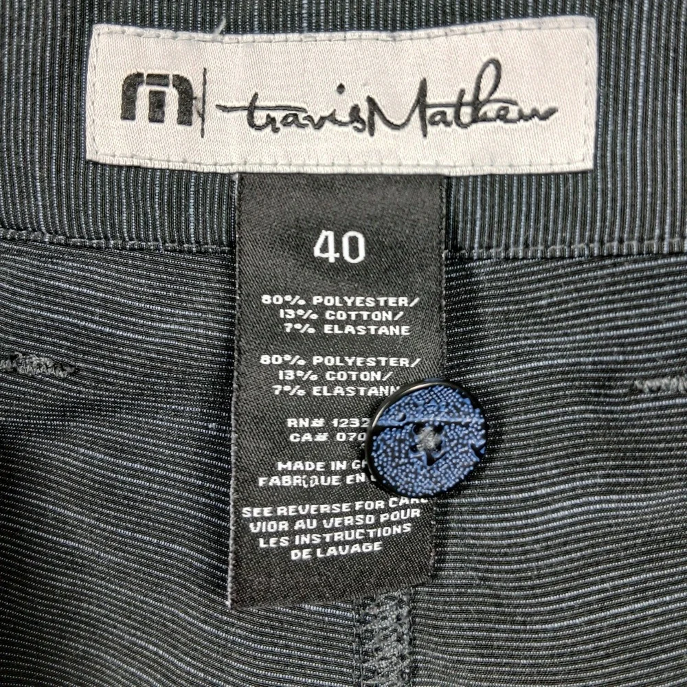 TravisMathew Golf Shorts‎ Men's 40 Gray Stretch Performance Flat Front